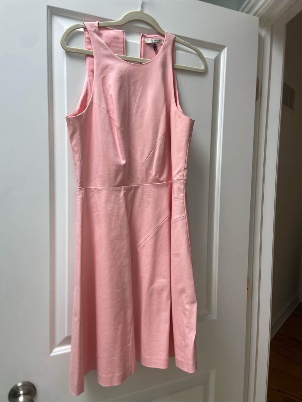 Halston Heritage Light Pink Sleeveless Fit & Flare Dress size 6